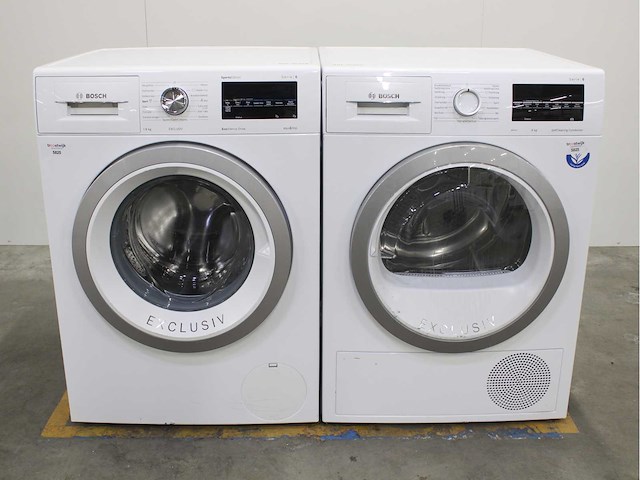 Bosch serie|6 sportsedition ecosilence drive exclusiv wasmachine & bosch serie|6 wasdroger - afbeelding 1 van  8