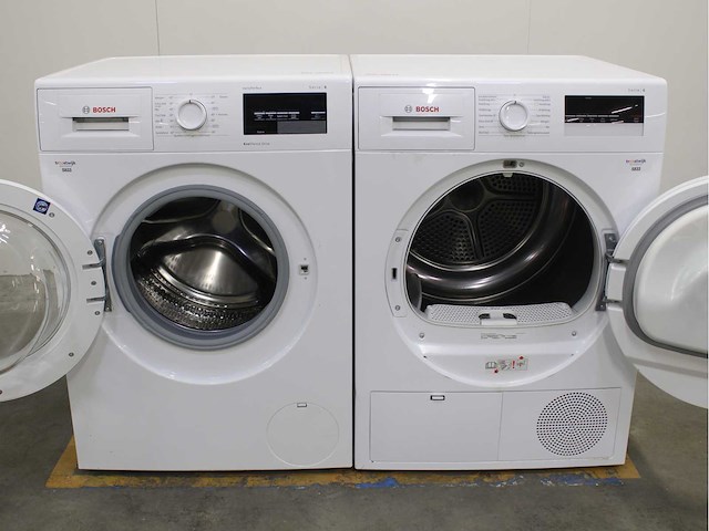 Bosch serie|6 varioperfect ecosilence drive wasmachine & bosch serie|4 wasdroger - afbeelding 2 van  8