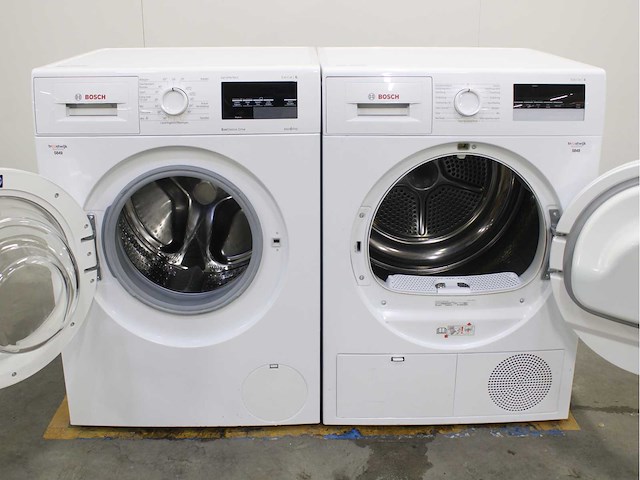 Bosch serie|6 varioperfect ecosilence drive wasmachine & bosch serie|4 wasdroger - afbeelding 2 van  8
