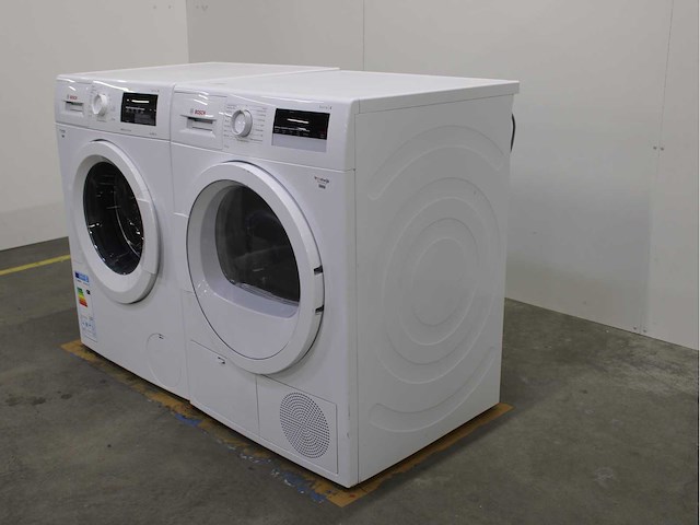 Bosch serie|6 varioperfect ecosilence drive wasmachine & bosch serie|4 wasdroger - afbeelding 7 van  8