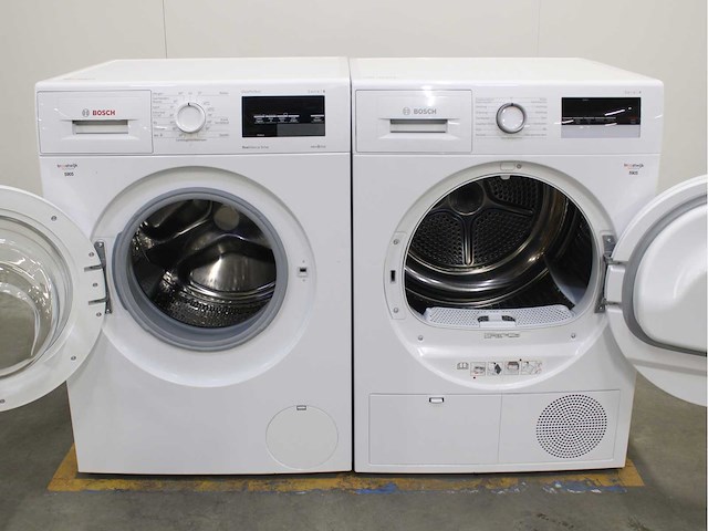Bosch serie|6 varioperfect ecosilence drive wasmachine & bosch serie|4 wasdroger - afbeelding 2 van  8