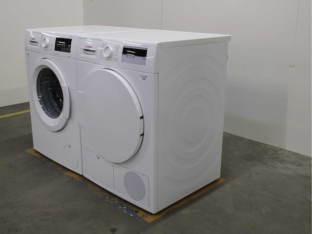 Bosch serie|6 varioperfect ecosilence drive wasmachine & bosch serie|4 wasdroger - afbeelding 7 van  8