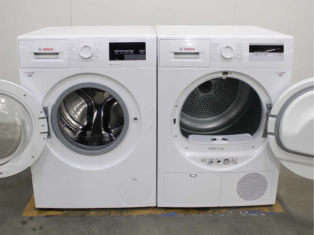 Bosch serie|6 varioperfect ecosilence drive wasmachine & bosch serie|4 wasdroger - afbeelding 2 van  8