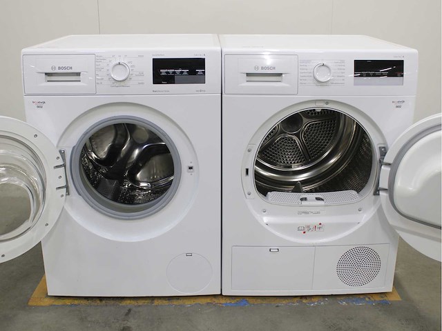 Bosch serie|6 varioperfect ecosilence drive wasmachine & bosch serie|4 wasdroger - afbeelding 2 van  8