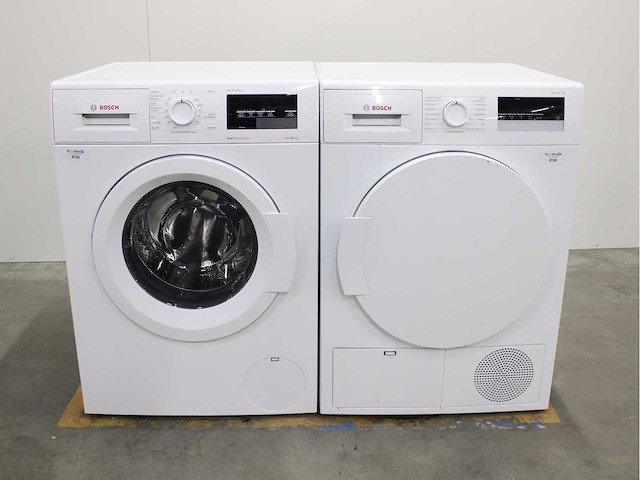 Bosch serie|6 varioperfect ecosilence drive wasmachine & bosch serie|4 wasdroger - afbeelding 1 van  7