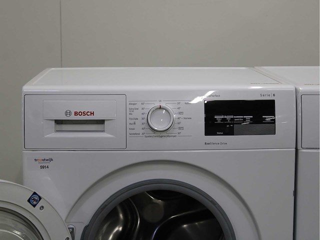 Bosch serie|6 varioperfect ecosilence drive wasmachine & bosch serie|6 selfcleaning condenser wasdroger - afbeelding 3 van  8