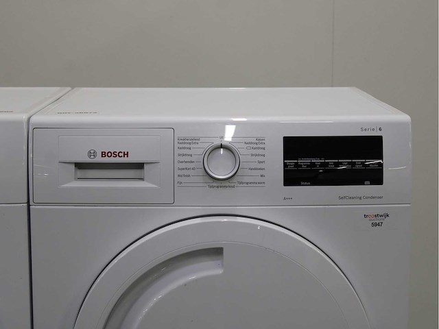 Bosch serie|6 varioperfect ecosilence drive wasmachine & bosch serie|6 selfcleaning condenser wasdroger - afbeelding 6 van  8