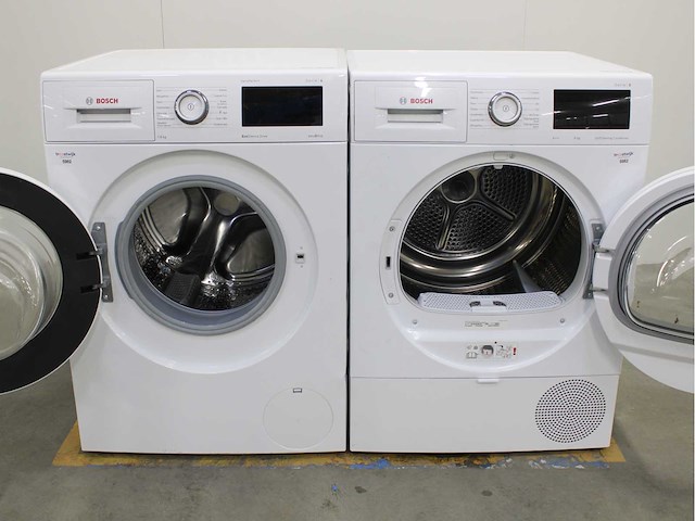 Bosch serie|6 varioperfect ecosilence drive wasmachine & bosch serie|6 selfcleaning condenser wasdroger - afbeelding 2 van  8