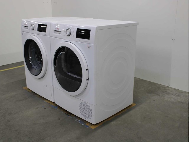 Bosch serie|6 varioperfect ecosilence drive wasmachine & bosch serie|6 selfcleaning condenser wasdroger - afbeelding 7 van  8