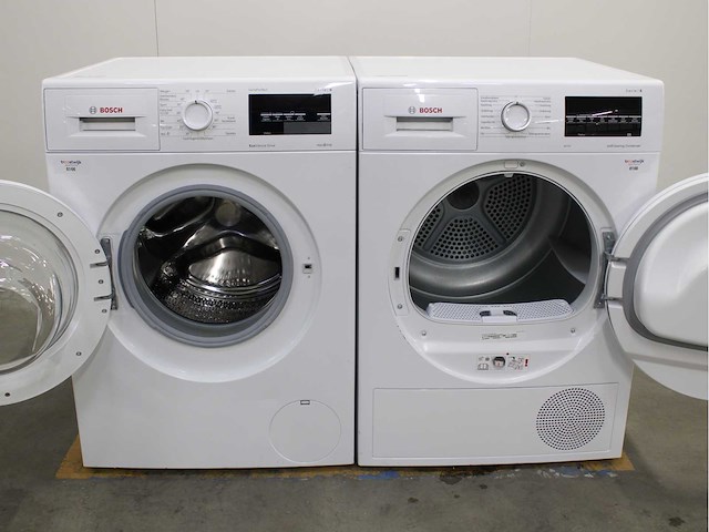 Bosch serie|6 varioperfect ecosilence drive wasmachine & bosch serie|6 selfcleaning condenser wasdroger - afbeelding 2 van  8