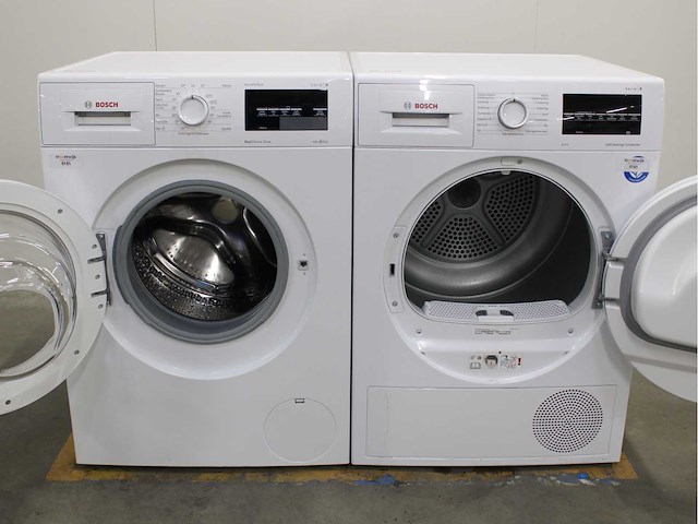 Bosch serie|6 varioperfect ecosilence drive wasmachine & bosch serie|6 selfcleaning condenser wasdroger - afbeelding 2 van  8