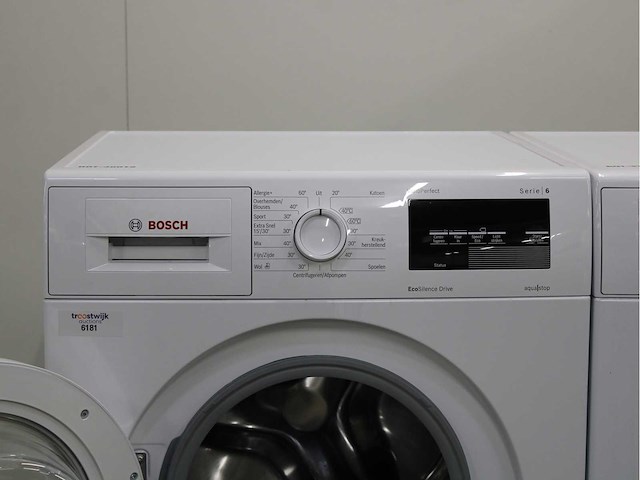 Bosch serie|6 varioperfect ecosilence drive wasmachine & bosch serie|6 selfcleaning condenser wasdroger - afbeelding 3 van  8