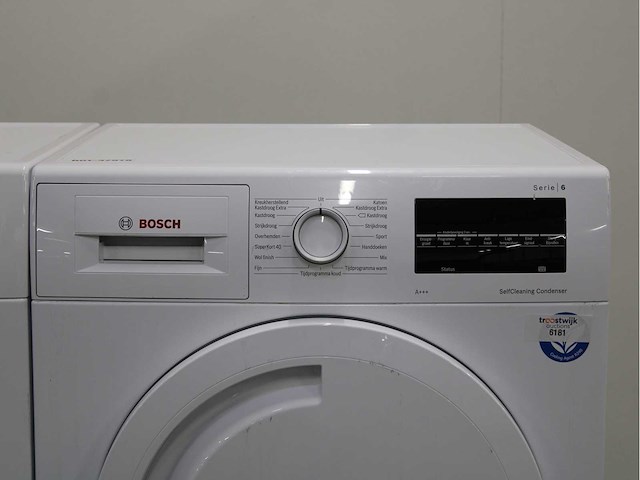Bosch serie|6 varioperfect ecosilence drive wasmachine & bosch serie|6 selfcleaning condenser wasdroger - afbeelding 6 van  8
