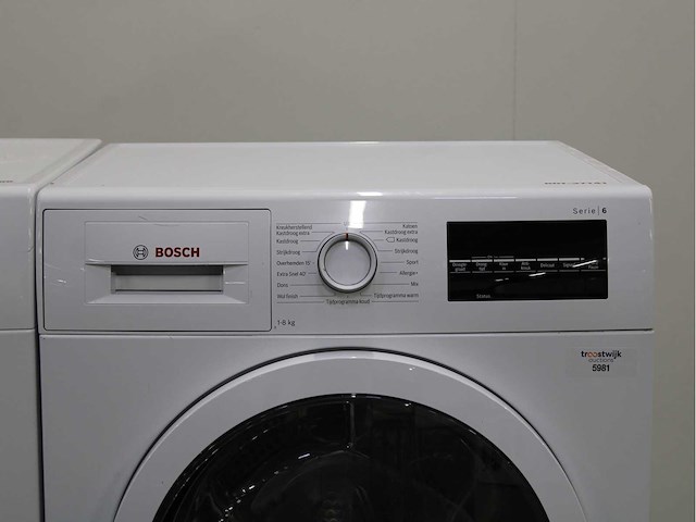 Bosch serie|6 varioperfect ecosilence drive wasmachine & bosch serie|6 wasdroger - afbeelding 6 van  8