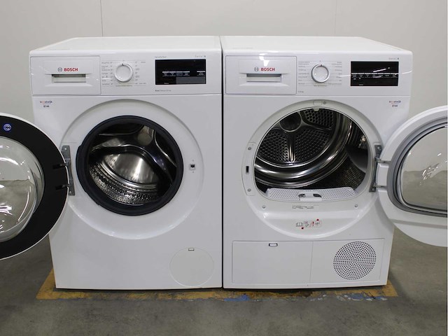 Bosch serie|6 varioperfect ecosilence drive wasmachine & bosch serie|6 wasdroger - afbeelding 1 van  7