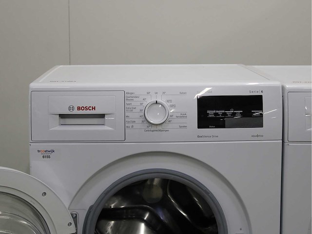 Bosch serie|6 varioperfect ecosilence drive wasmachine & bosch serie|6 wasdroger - afbeelding 3 van  5