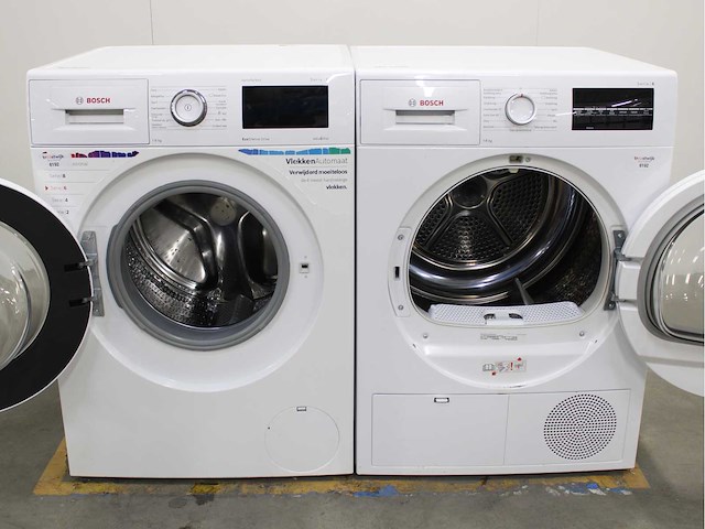 Bosch serie|6 varioperfect ecosilence drive wasmachine & bosch serie|6 wasdroger - afbeelding 2 van  7