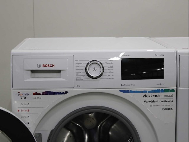 Bosch serie|6 varioperfect ecosilence drive wasmachine & bosch serie|6 wasdroger - afbeelding 3 van  7
