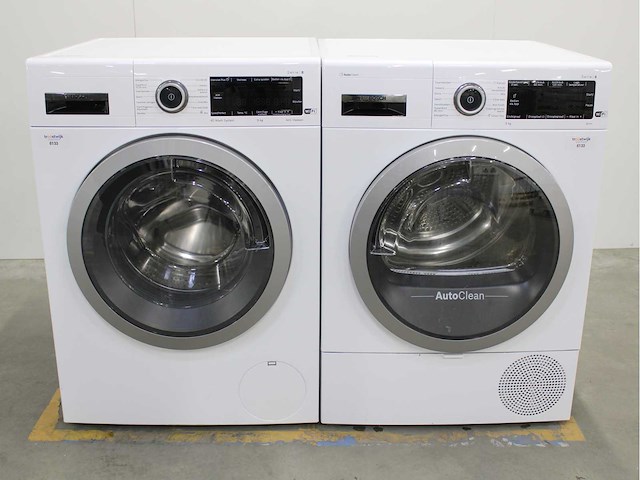 Bosch serie|8 4d wash system wifi wasmachine & bosch serie|8 autoclean wifi wasdroger - afbeelding 1 van  8