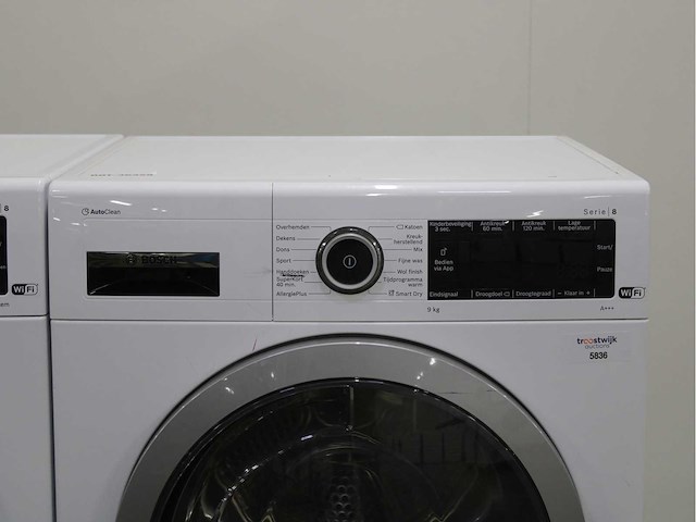Bosch serie|8 i-dos aquastop 4d wash system wifi wasmachine & bosch serie|8 autoclean wifi wasdroger - afbeelding 6 van  8