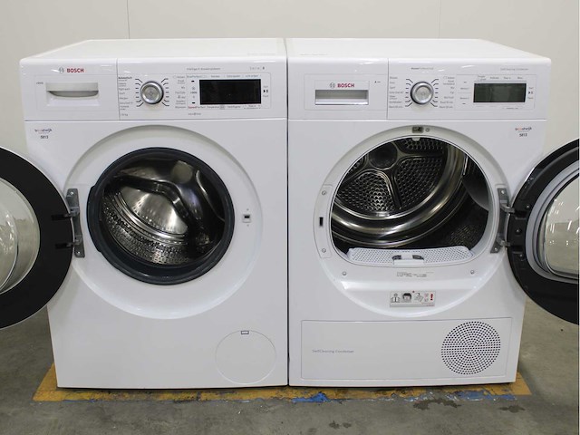 Bosch serie|8 i-dos wasmachine & bosch homeprofessional selfcleaning condenser wasdroger - afbeelding 2 van  8