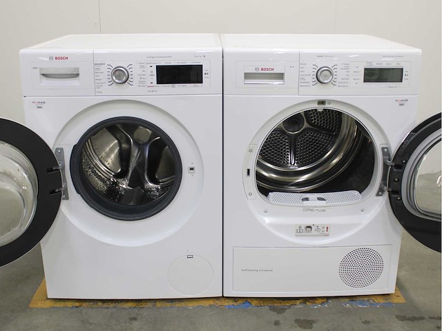 Bosch serie|8 i-dos wasmachine & bosch homeprofessional selfcleaning condenser wasdroger - afbeelding 2 van  8