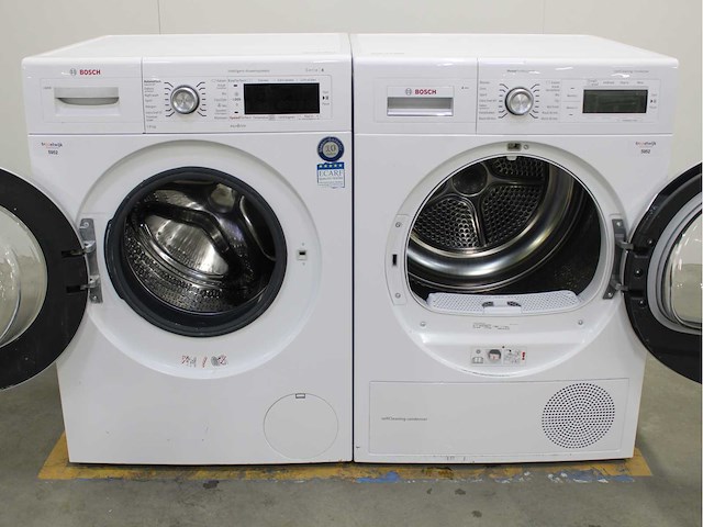 Bosch serie|8 i-dos wasmachine & bosch homeprofessional selfcleaning condenser wasdroger - afbeelding 2 van  8