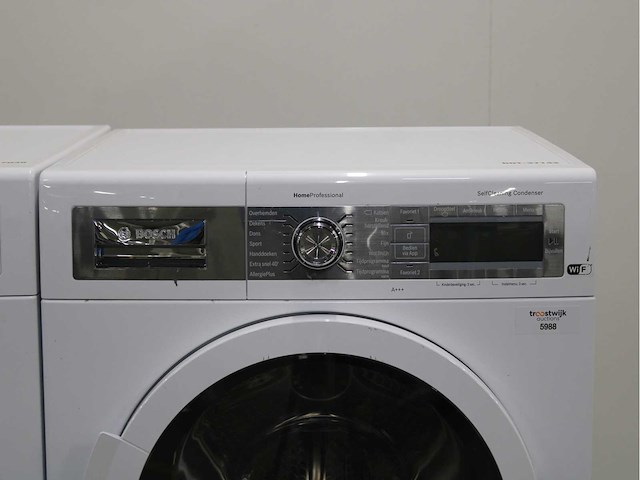 Bosch serie|8 i-dos wasmachine & bosch homeprofessional selfcleaning condenser wifi wasdroger - afbeelding 5 van  7