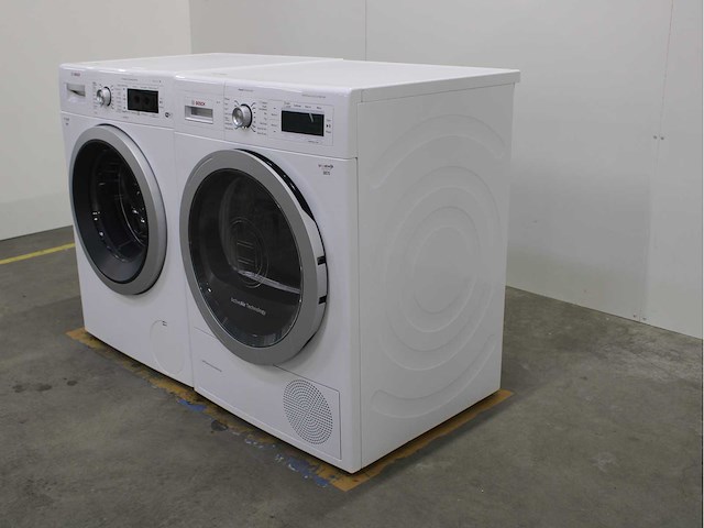 Bosch serie|8 i-dos wifi wasmachine & bosch homeprofessional selfcleaning condenser wasdroger - afbeelding 7 van  8