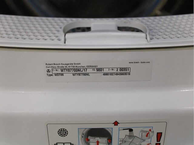 Bosch serie|8 i-dos wifi wasmachine & bosch homeprofessional selfcleaning condenser wasdroger - afbeelding 8 van  8