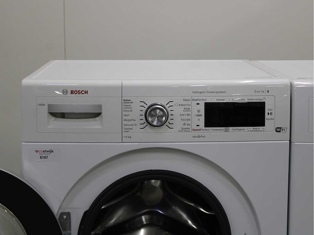 Bosch serie|8 i-dos wifi wasmachine & bosch serie|8 selfcleaning condenser wasdroger - afbeelding 3 van  7