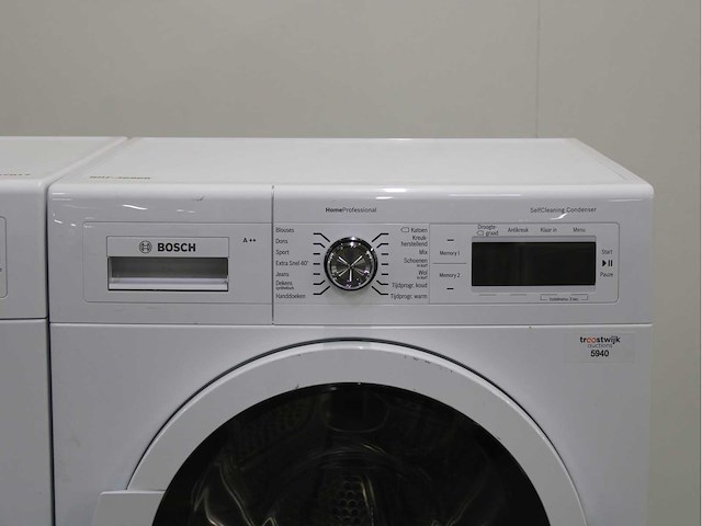 Bosch serie|8 varioperfect wasmachine & bosch homeprofessional selfcleaning condenser wasdroger - afbeelding 6 van  8