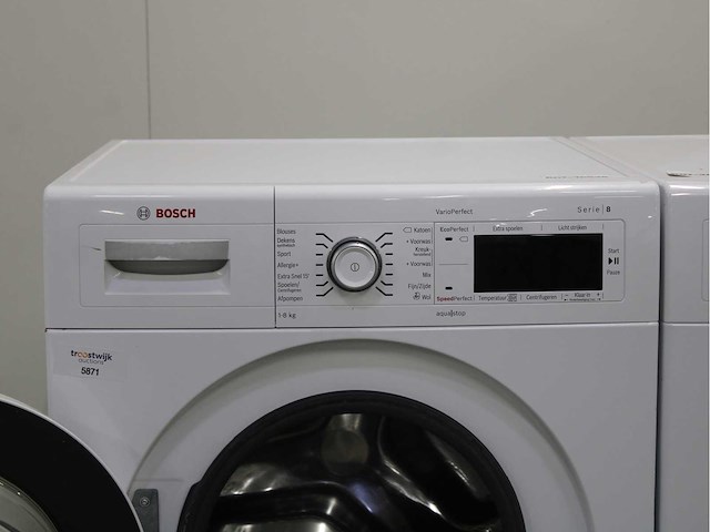 Bosch serie|8 varioperfect wasmachine & bosch serie|8 selfcleaning condenser wasdroger - afbeelding 3 van  8