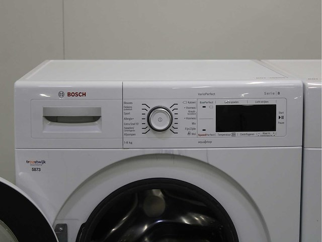 Bosch serie|8 varioperfect wasmachine & bosch serie|8 selfcleaning condenser wasdroger - afbeelding 3 van  8