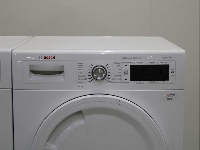 Bosch serie|8 varioperfect wasmachine & bosch serie|8 selfcleaning condenser wasdroger - afbeelding 6 van  8