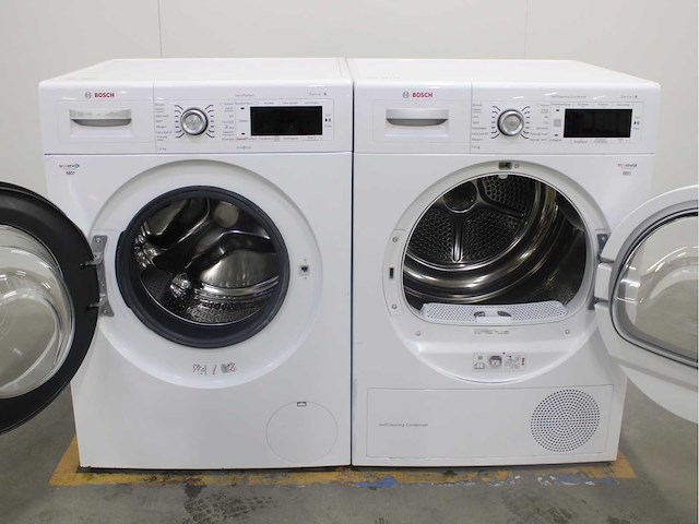 Bosch serie|8 varioperfect wasmachine & bosch serie|8 selfcleaning condenser wasdroger - afbeelding 2 van  8