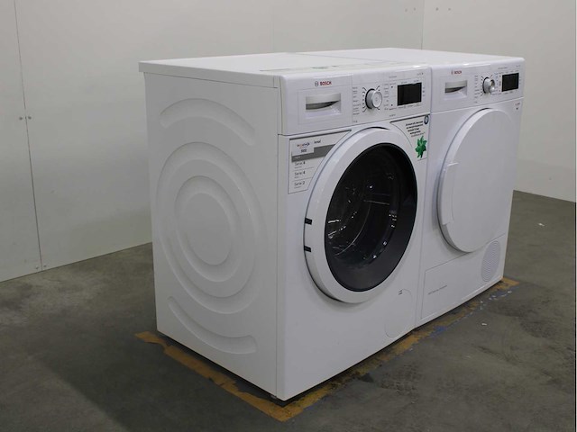 Bosch serie|8 varioperfect wasmachine & bosch serie|8 selfcleaning condenser wasdroger - afbeelding 4 van  8