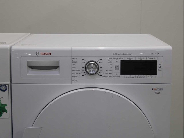 Bosch serie|8 varioperfect wasmachine & bosch serie|8 selfcleaning condenser wasdroger - afbeelding 6 van  8