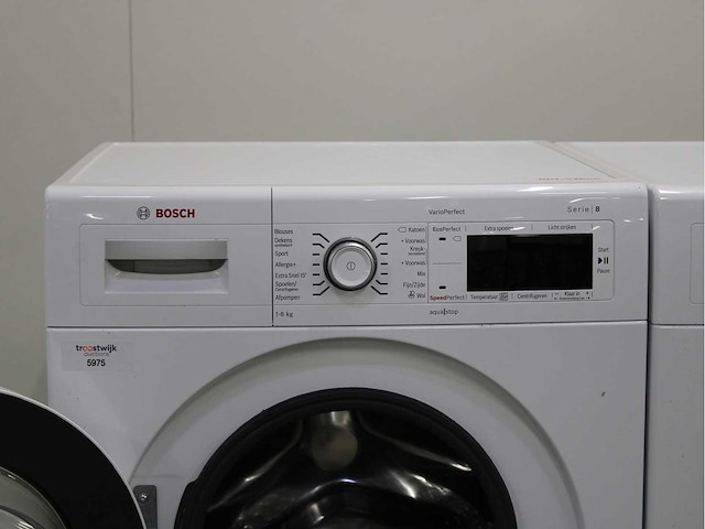 Bosch serie|8 varioperfect wasmachine & bosch serie|8 selfcleaning condenser wasdroger - afbeelding 3 van  8
