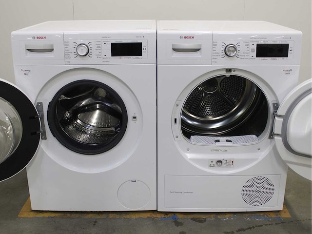 Bosch serie|8 varioperfect wasmachine & bosch serie|8 selfcleaning condenser wasdroger - afbeelding 2 van  7