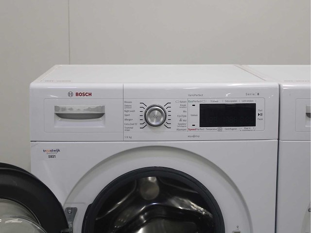 Bosch serie|8 varioperfect wasmachine & bosch serie|8 selfcleaning condenser wasdroger - afbeelding 3 van  8