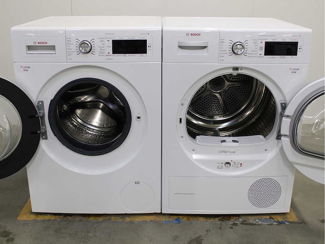Bosch serie|8 varioperfect wasmachine & bosch serie|8 selfcleaning condenser wasdroger - afbeelding 2 van  8