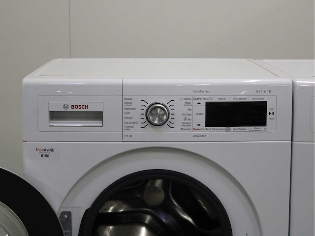 Bosch serie|8 varioperfect wasmachine & bosch serie|8 selfcleaning condenser wasdroger - afbeelding 3 van  8