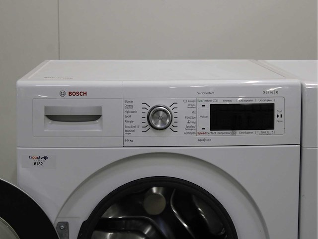 Bosch serie|8 varioperfect wasmachine & bosch serie|8 selfcleaning condenser wasdroger - afbeelding 3 van  8