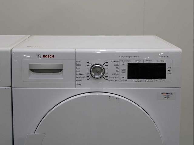 Bosch serie|8 varioperfect wasmachine & bosch serie|8 selfcleaning condenser wasdroger - afbeelding 6 van  8