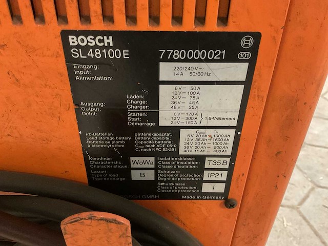 Bosch sl 48100e acculader - afbeelding 4 van  5