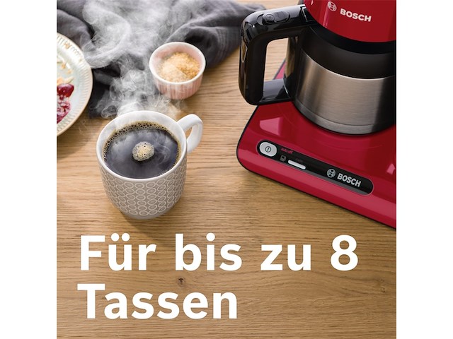 Bosch tka8a054 koffiezetapparaat half automatisch rood - afbeelding 2 van  6