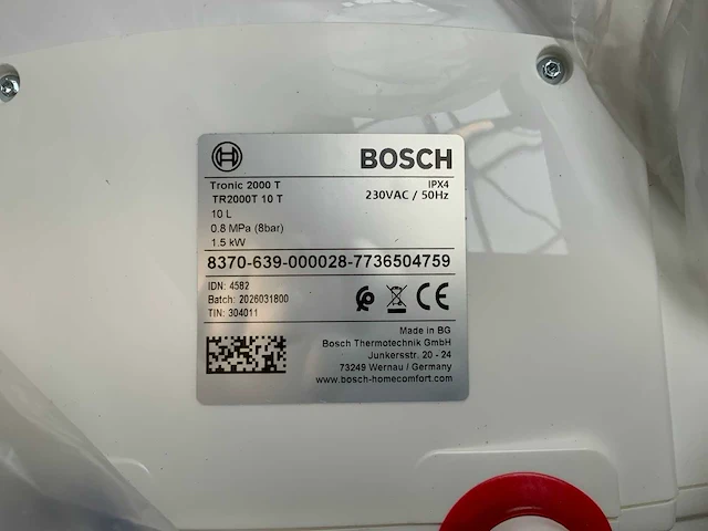 Bosch tronic 200 t boiler - afbeelding 5 van  5