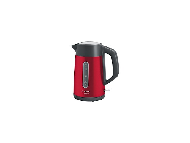 Bosch twk4p434 designline waterkoker rood / zwart - afbeelding 1 van  4