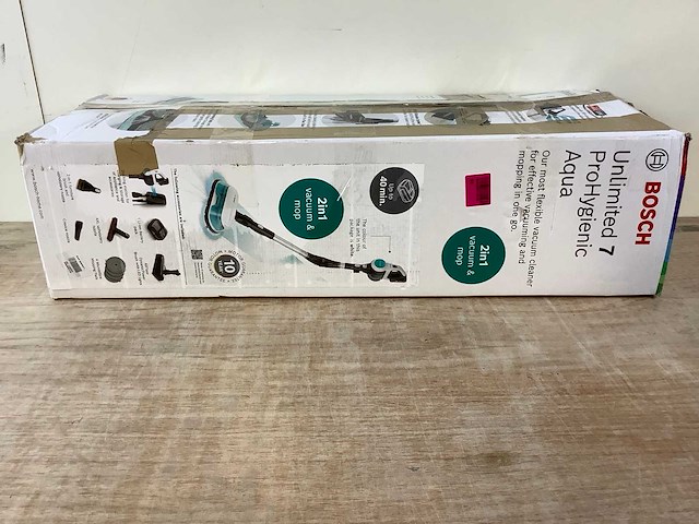 Bosch unlimited 7 prohygienic aqua steelstofzuiger - afbeelding 2 van  8